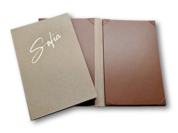 Porta Menus RAICES Oficio 2 Vistas · SKU M-RAI-O2V